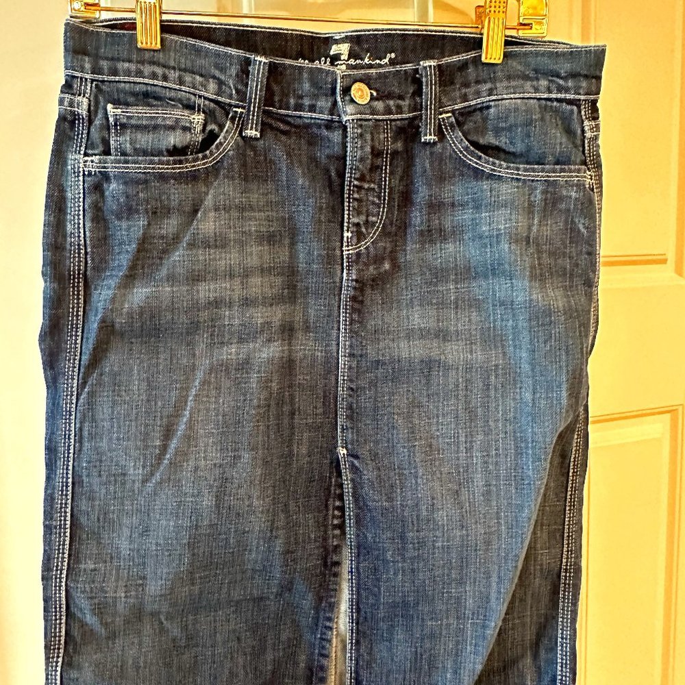 7 For All Mankind Denim Skirt Sz. 28